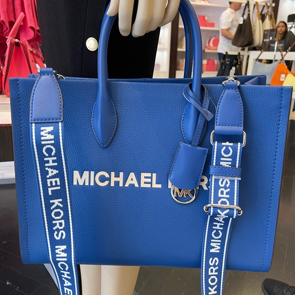 Michael Kors Handbags - MICHAEL KORS Mirella Medium EW Pebbled Leather Tote Bag
Galaxy Blue
NWT